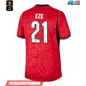 Lacne Muži Futbalové dres Anglicko Eberechi Eze #21 MS 2026 Krátky Rukáv - Preč